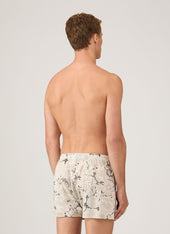 Men's Classic Boxer Short in Liberty Fabric in White English Bloom