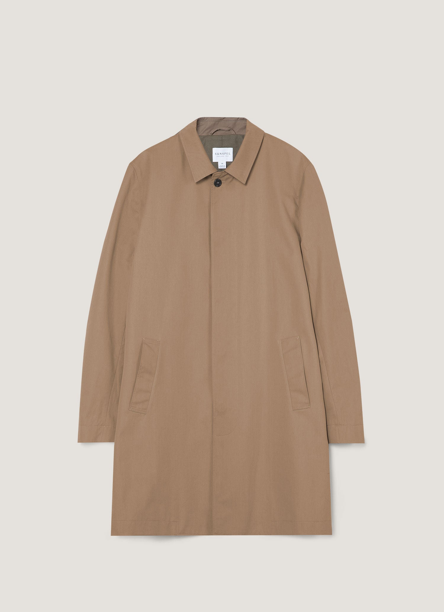 Men S Showerproof Cotton Mac In Dark