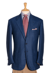 Medium Blue Hopsack Blazer