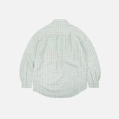 Melange Check Work Shirt Pale Green