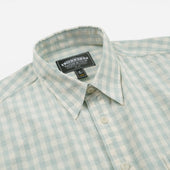 Melange Check Work Shirt Pale Green