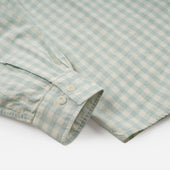Melange Check Work Shirt Pale Green