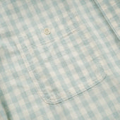 Melange Check Work Shirt Pale Green