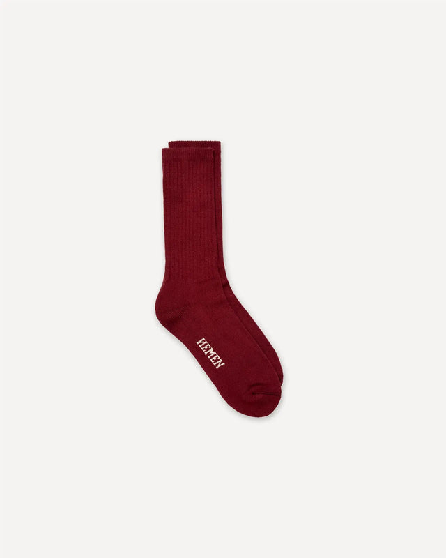 Socks HMN04 Wine red
