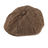 Men's Abraham Moon Herringbone Tweed Newsboy Cap