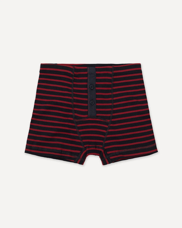 Boxer brief Albar Breton stripe deep marine / red