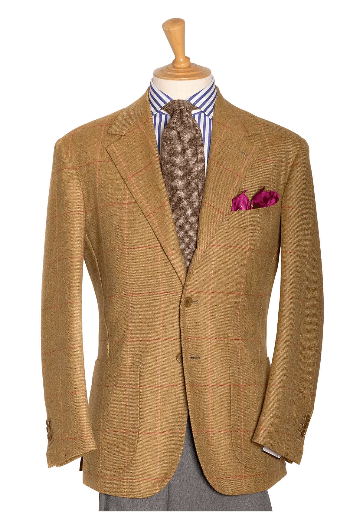 Tweed Jacket With Fuchsia Pane