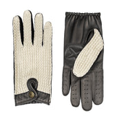 Men S The Suited Racer Touchscreen Crochet Back Leather Driving Gloves