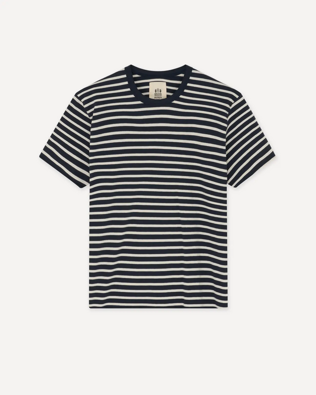 Tee Shirt Dani Breton stripe deep marine