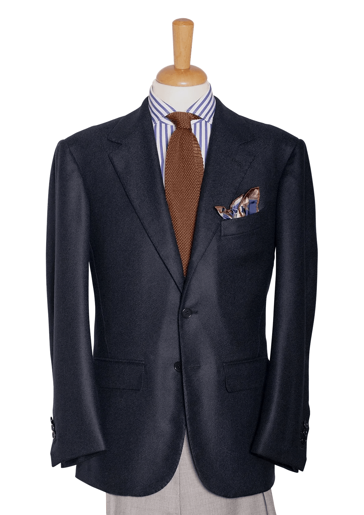 Men S Dark Blue Cashmere Blazer