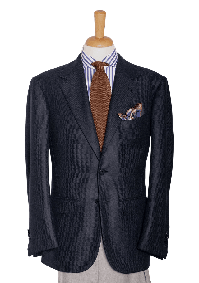 Men's Dark Blue Cashmere Blazer