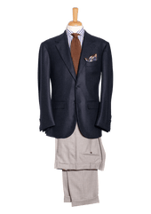Men S Dark Blue Cashmere Blazer