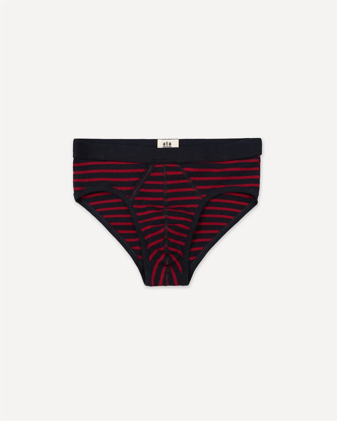 Brief Etor Breton Stripe Deep Marine Red