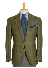 Men's Green Tweed Sport Coat