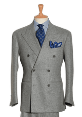 Men's Grey Wool Flannel Suit