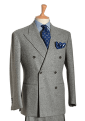 Men S Grey Wool Flannel Suit
