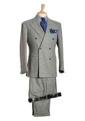 Men S Grey Wool Flannel Suit