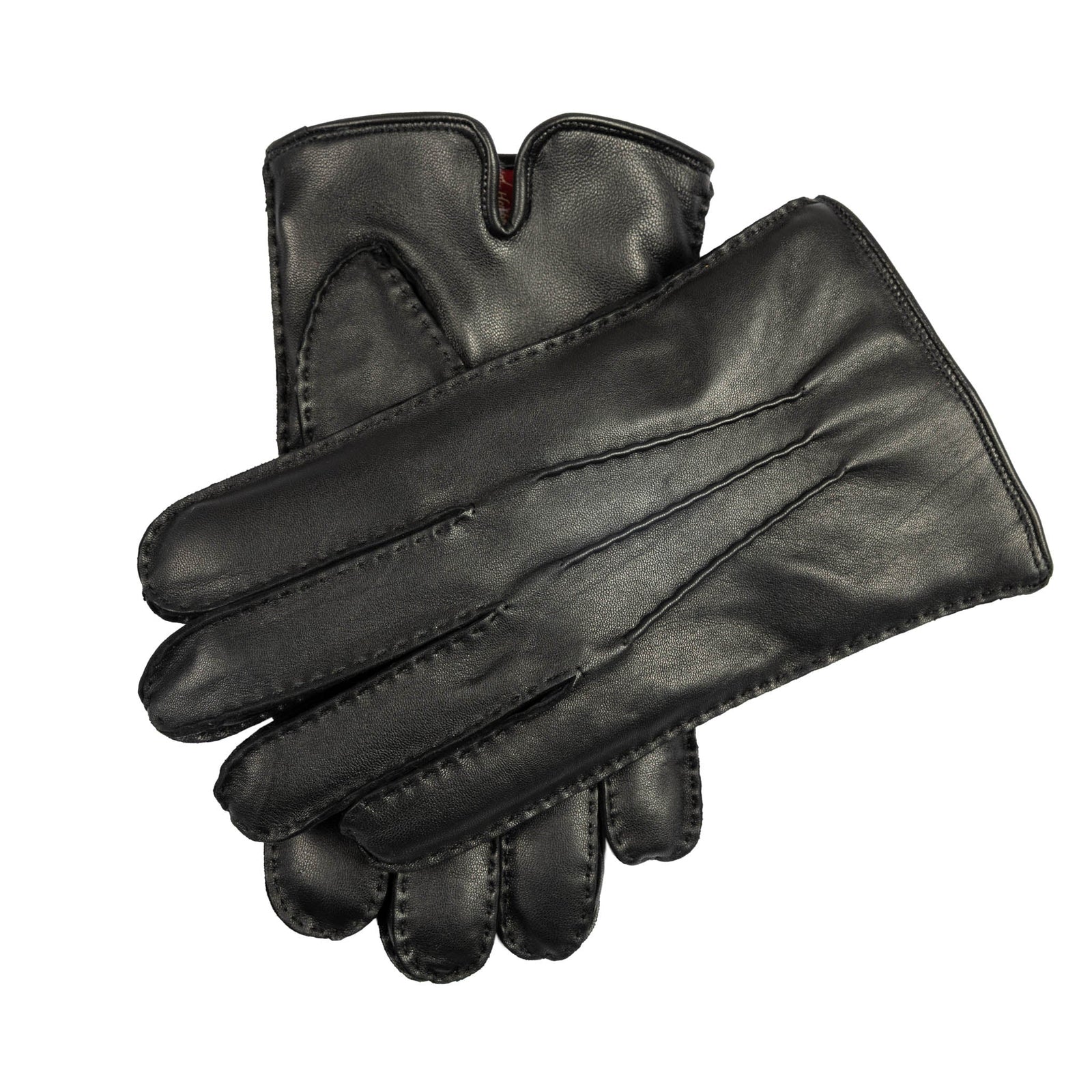 Men’s Heritage Touchscreen Handsewn Three-Point Fur-Lined Leather Gloves