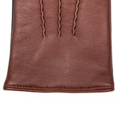Men S Heritage Touchscreen Three Point Cashmere Lined Leather Gloves