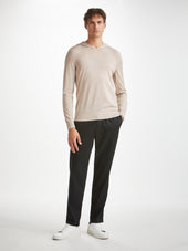 Men S Pullover Hoodie Orson Merino Wool Oat
