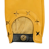 Men S The Suited Racer Two Colour Leather Driving Gloves