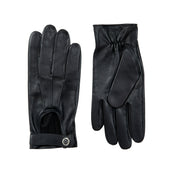 Men S Three Point Leather Driving Gloves With Wristwatch Cut Out