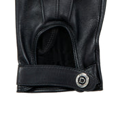 Men S Three Point Leather Driving Gloves With Wristwatch Cut Out