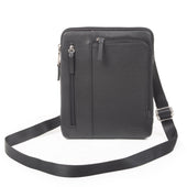 Men's Medium Pebble Grain Leather Crossbody Bag