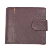 Men S Pebble Grain Leather Bifold Wallet With Rfid Blocking And Coin Purse