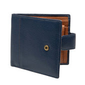 Men S Pebble Grain Leather Bifold Wallet With Rfid Blocking And Coin Purse