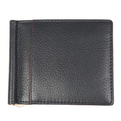 Men S Pebble Grain Leather Bifold Wallet With Money Clip And Rfid Blocking