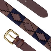 Men S Polo Full Grain Leather Belt With Brass Buckle