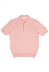 Men's Cotton Short Sleeve Polo Pink