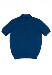 Men's Cotton Short Sleeve Polo Blue