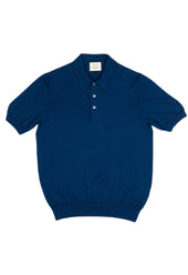 Men's Cotton Short Sleeve Polo Blue