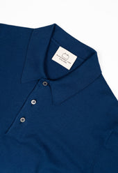 Men's Cotton Short Sleeve Polo Blue