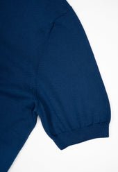 Men's Cotton Short Sleeve Polo Blue