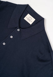 Men's Cotton Short Sleeve Polo Navy