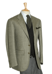 Men S Lambswool Herringbone Single Breasted Jacket