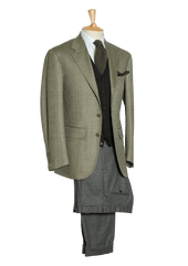 Men S Lambswool Herringbone Single Breasted Jacket