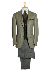 Men S Lambswool Herringbone Single Breasted Jacket