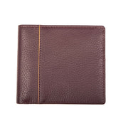 Men S Slim Pebble Grain Leather Bifold Wallet With Rfid Blocking