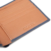 Men S Slim Pebble Grain Leather Bifold Wallet With Rfid Blocking