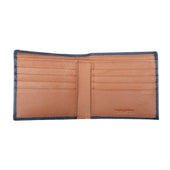 Men S Slim Pebble Grain Leather Bifold Wallet With Rfid Blocking