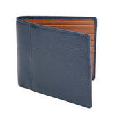 Men S Slim Pebble Grain Leather Bifold Wallet With Rfid Blocking