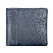 Men's Slim Pebble Grain Leather Bifold Wallet with RFID Blocking