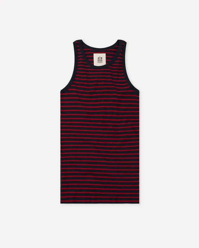 Tank top Gari Breton stripe deep marine / red