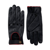Men S The Suited Racer Touchscreen Leather Driving Gloves With Wristwatch Cut Out