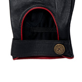 Men S The Suited Racer Touchscreen Leather Driving Gloves With Wristwatch Cut Out
