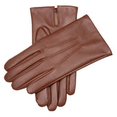 Men S Three Point Cashmere Lined Leather Gloves